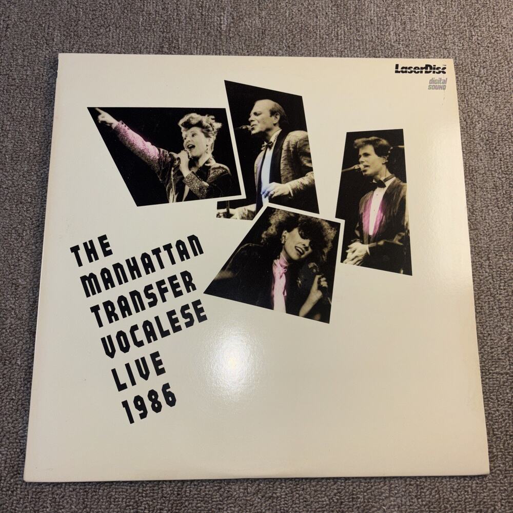 The Manhattan Transfer Vocalese Live 1986 LaserDisc LD PS-87-020